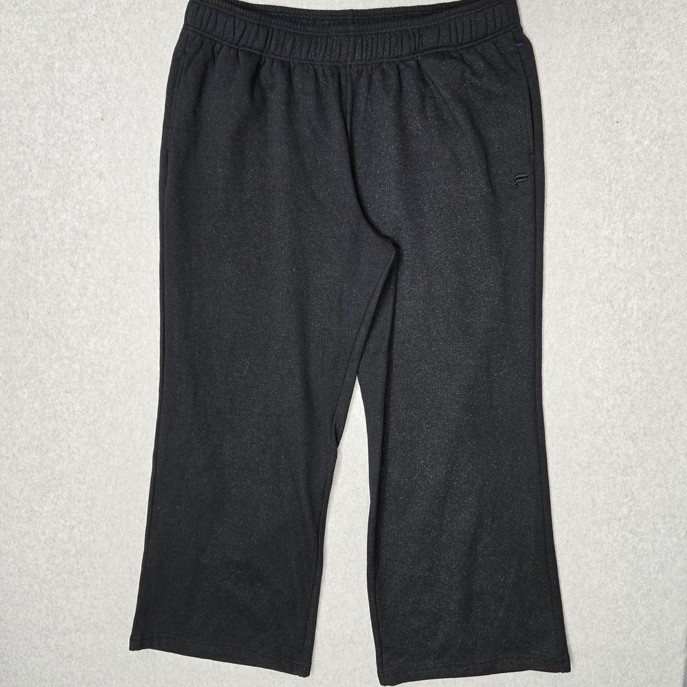 Fabletics Women Pants XXL/1X Black Sweatpants Fleece 28" PT25005330423-36500